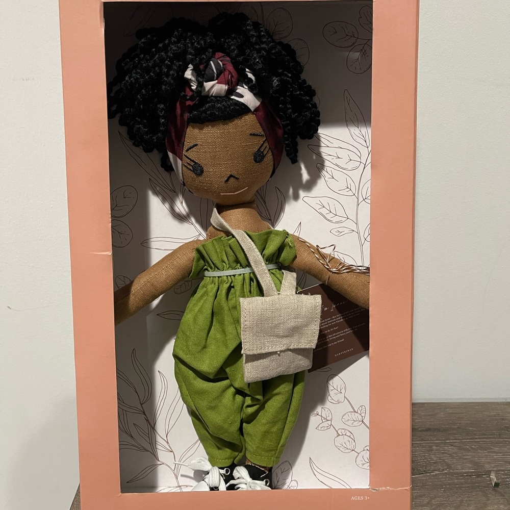 Harperiman Imani 14” plush linen doll